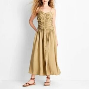 Ruched Midi Tank Dress - Future Collective